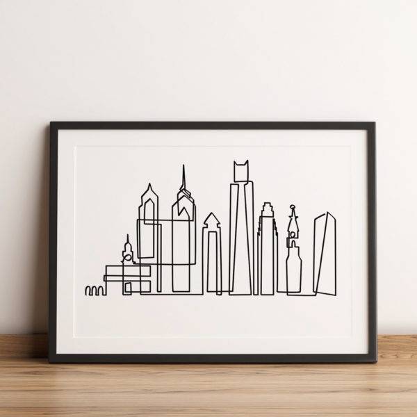 Philadelphia skyline. Tienda de Prints y Laminas. Ideas ilustradas. Pau Ricart