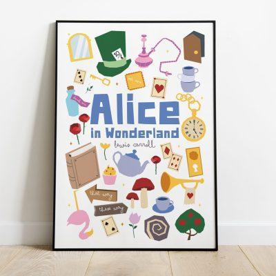 Alice in Wonderland fan art. Posters per decorar la llar