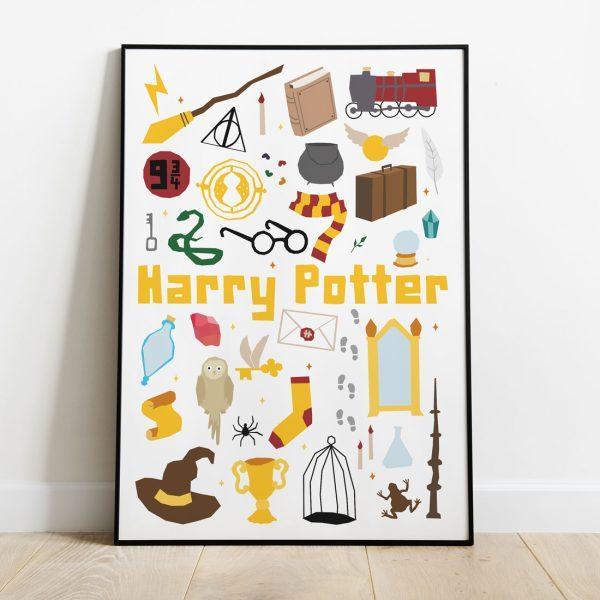 Harry Potter fan art ilustración. Lamines decoratives